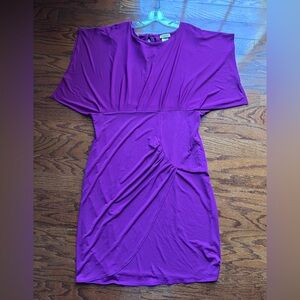 Midnight Velvet Rich Purple Midi Dress Size 1X